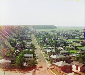City of Tobolsk (from Assumption Cathedral) where in 1917 after the February Revolution, Tsar Nicholas and his family lived at the Governor